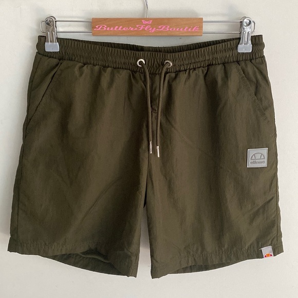 (BN44) Ellesse high shine shorts in khaki , Size XS, NWOT - Picture 5 of 11